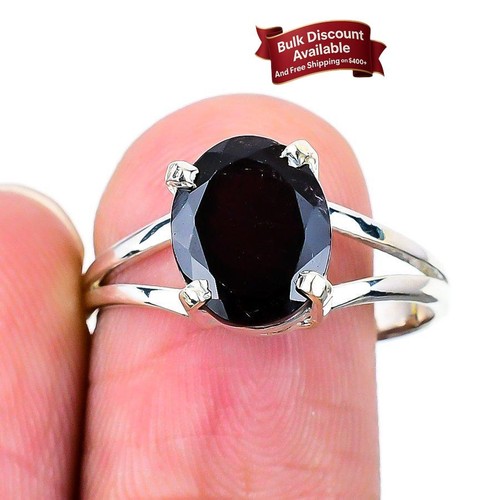Black spinel gemstone 925 - spinel,