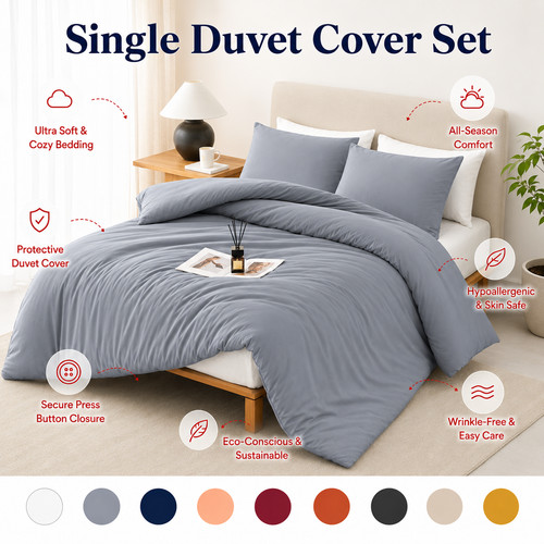 Single size duvet cover - size,