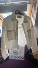 New Look White Denim Jacket Size Small