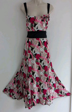 💜 ROMAN ORIGINALS SIZE 20 Beautiful Ladies Long Floral Dress Ref 15.