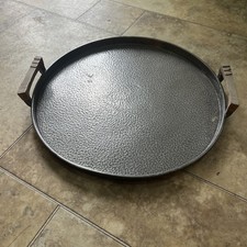 Large Antique Solid Pewter