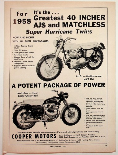 Ajs matchless 1958 - ajs,
