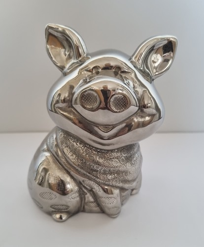 Silver nickel pig - money, piggy