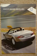 Mazda 2 3 3MPS 5 6 MX-5 RX-8 CX-7 UK market Prices & Options brochure 2010