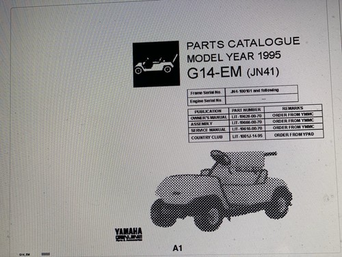 Yamaha golf car g14 em - car,