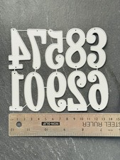 Numbers metal die Set large