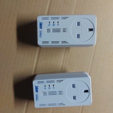 Solwise HomePlug AV Powerline Pass Through Network Adapters 2 pack