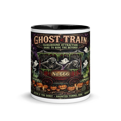 Ghost train vintage horror - ghost,