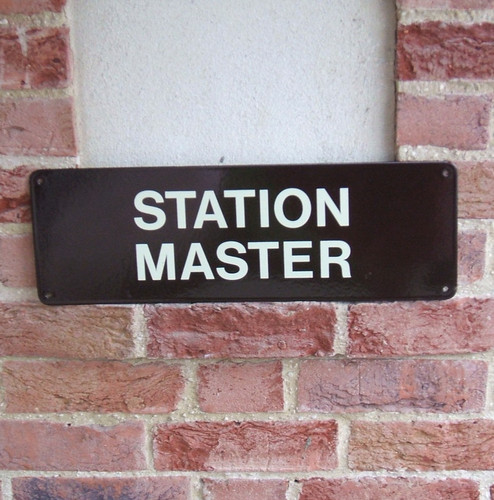 Gwr station master enamel - enamel, sign
