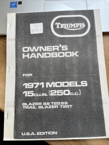 Triumph owners handbook 1971 - triumph,