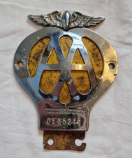 Vintage Chrome AA Car Badge -