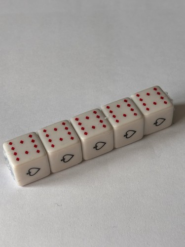 Poker dice new and - poker, pack
