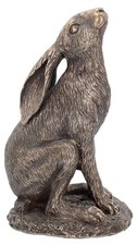 Moongazing hare bronze - moongazing,