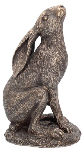 Moongazing hare bronze - moongazing,