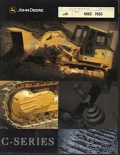 John Deere 655C and 755C C-SERIES Tracked Loader Shovel Brochure Leaflet