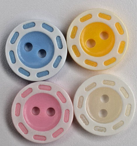 Stitch edge baby button - ,