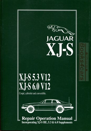Xjs jaguar shop - shop, manual