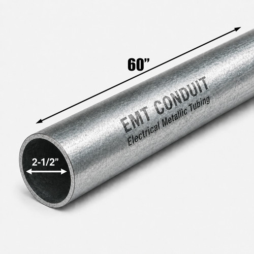 Galvanized steel emt - 2-1/2",