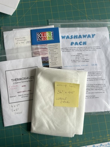 Soluble fabric and paper - fabric,
