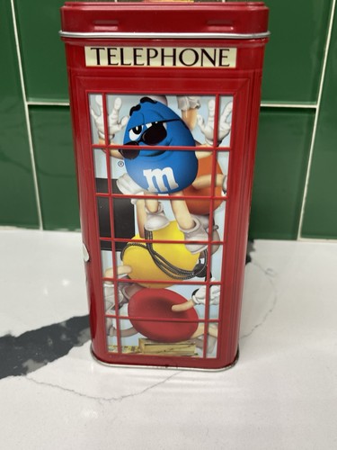 Telephone booth candy - m&m’s,