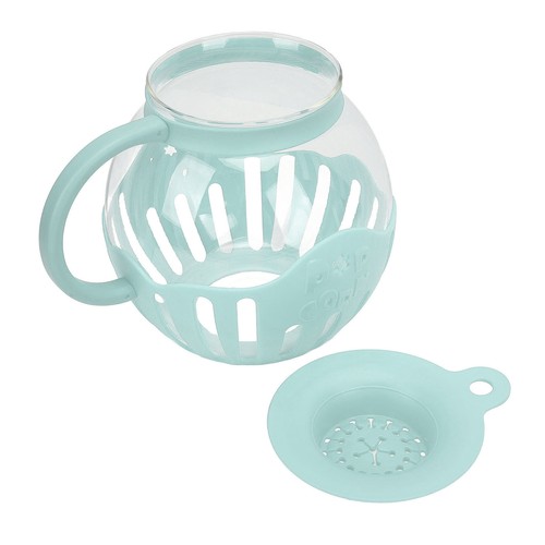 Glass microwave popcorn jar - glass,