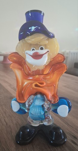 Vintage murano glass - glass, clown