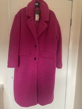 Beautiful Pink Teddy Coat Size