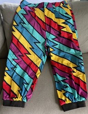Loudmouth Golf Pants Captain Thunderbolt OG 33 X 23 HTF Pleated Short Pants