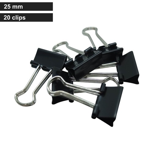 Bulldog foldback clips - 20,
