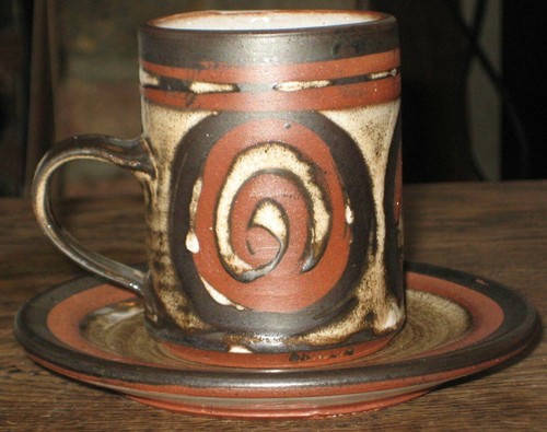 Briglin studio pottery cup and - cup,