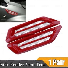 2Pcs Universal Red Car