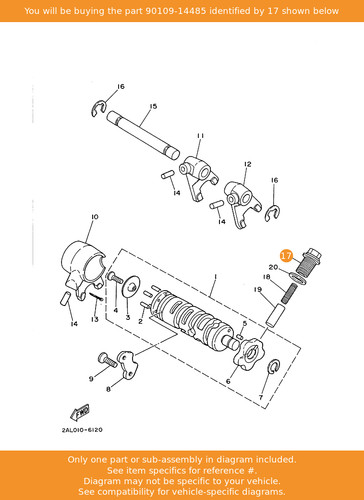 Yamaha bolt 90109 - bolt,, 90109-14485