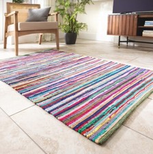 Chindi rag rug handmade - chindi,