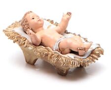 Infant Jesus hand painted in resin - for Christmas veneration - convent made