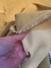 1.7 Metres Velvet Needlecord Type Fabric Yellow Crafts X145cm Wide (pl4