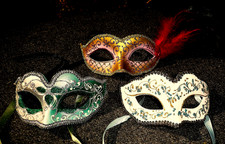 3 Handmade Venetian Masks