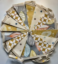 Handmade Oilcloth Bunting -