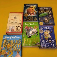 David Walliams Book Bundle..x 6 comprising 5 HB 1 PB . in pristine condition. 