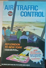 Vintage Airfix Air Traffic Control Plane Board Game London To New York