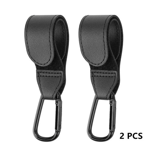 Leather buggy clips pram - 2x,