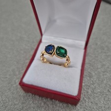 Simulated Emerald and Sapphire