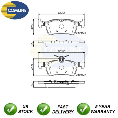 Brake pads set rear - brake,