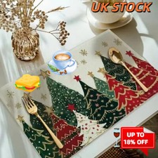 4Pcs Merry Christmas Placemats