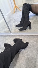 ASOS - Black Faux Suede Block