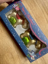 Cath Kidston Glass Stanley Dog Christmas Tree Baubles Hanging Ornaments 