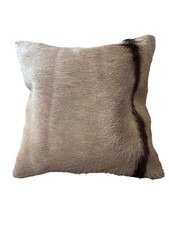 Gemsbok Skin Pillow Case Size:17x17" Oryx Hide Cushion Cover Suede Side +Backing
