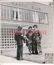 1950's Royal Artillery & Lancashire Fusilier Cadets Outside NAAFI Photo 10x8 In