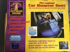 Outward Hound Pet Lookout Car Booster Seat Small Pets Up to 30lbs. New Open Box