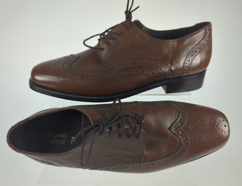 Brown tan leather shoes - brown/tan,