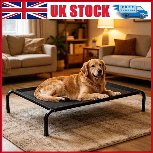 High raised dog bed - high,